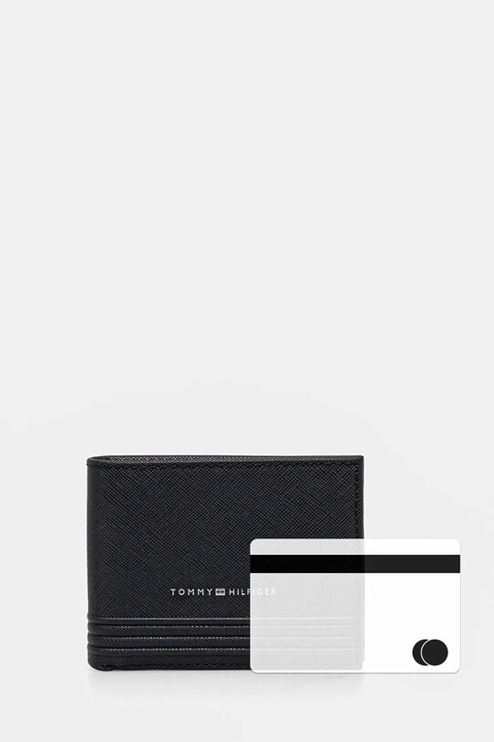 Tommy Hilfiger portfel skórzany AM0AM13258 granatowy