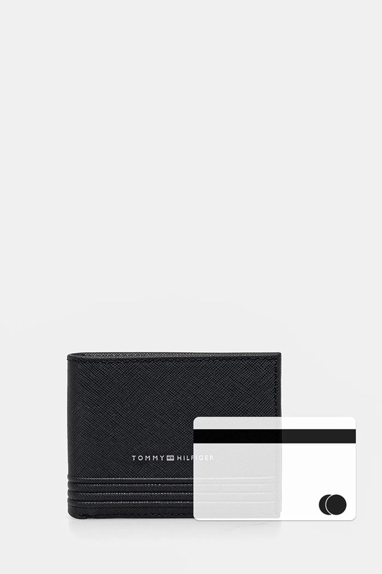 Tommy Hilfiger portofel de piele AM0AM13258 bleumarin