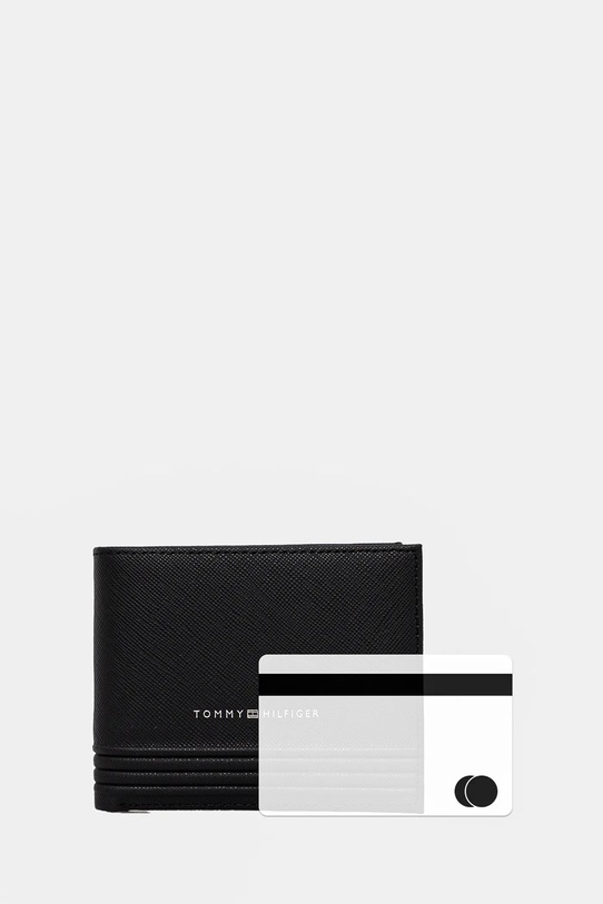 Tommy Hilfiger portofel de piele AM0AM13258 negru