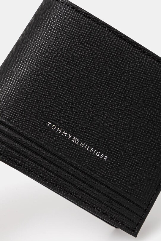 Кожен портфейл Tommy Hilfiger AM0AM13259 черен SS25