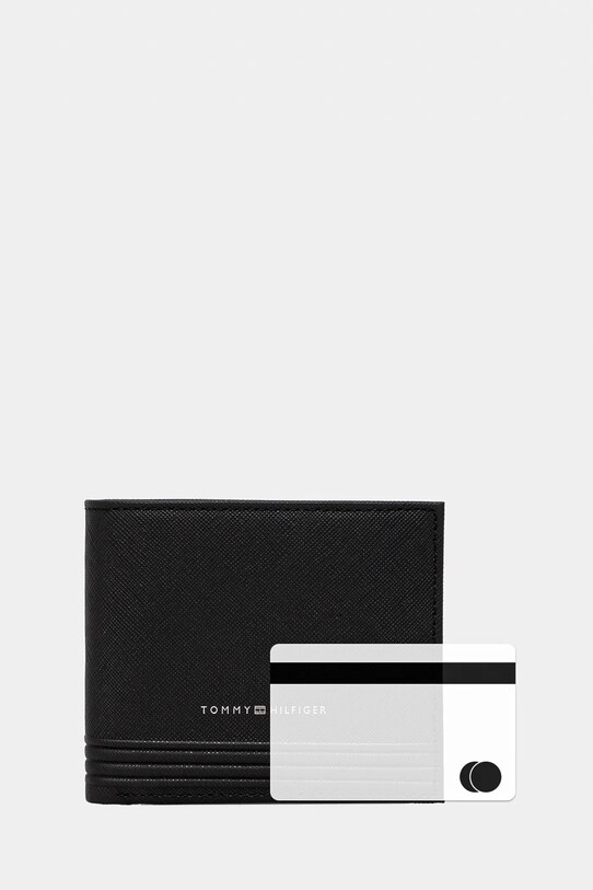 Кожен портфейл Tommy Hilfiger AM0AM13259 черен