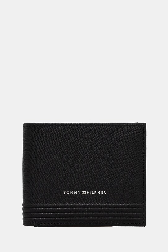 Кожаный кошелек Tommy Hilfiger кожа чёрный AM0AM13260
