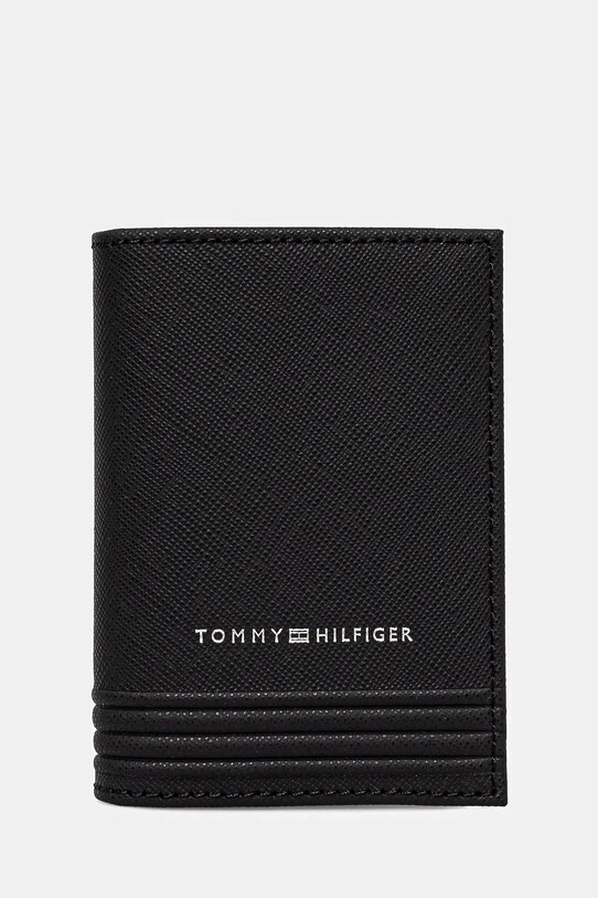 Кожаный чехол на карты Tommy Hilfiger чехол на карты чёрный AM0AM13262