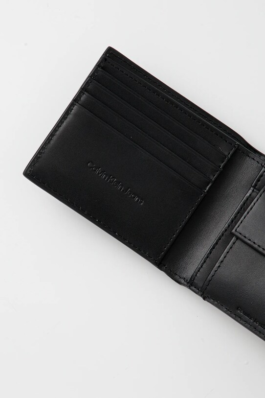 Kožená peněženka Calvin Klein Jeans LV04G1013G černá SS25