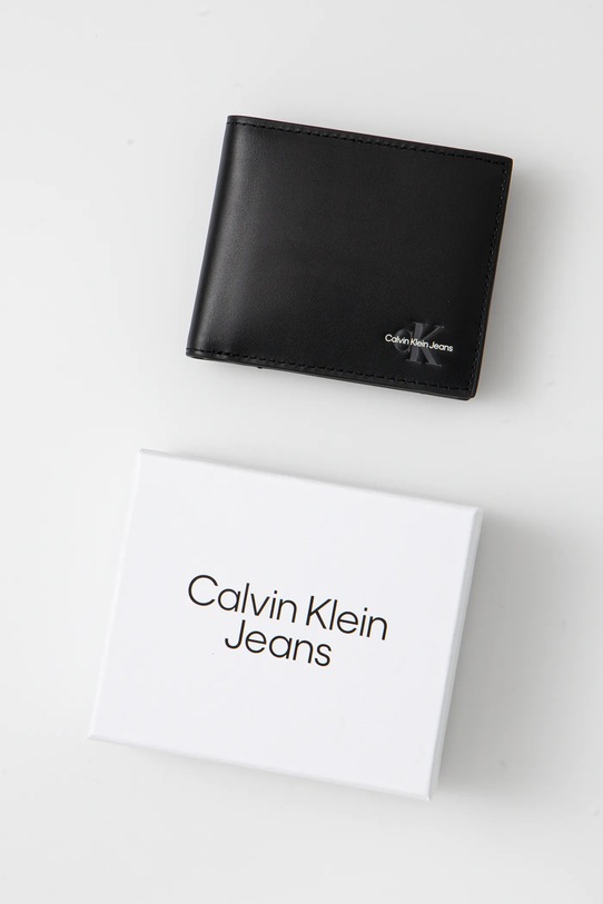 Кожаный кошелек Calvin Klein Jeans чёрный LV04G1013G