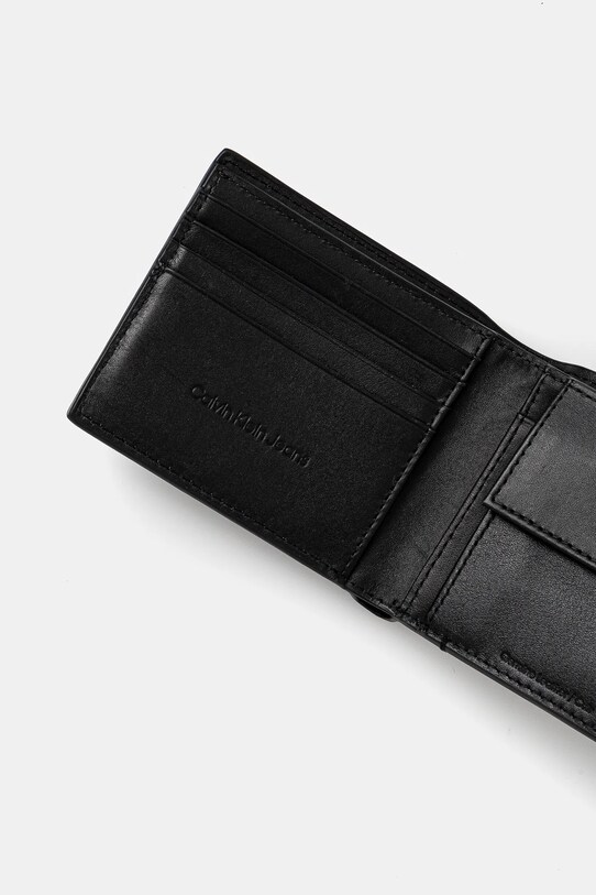 Doplňky Kožená peněženka Calvin Klein Jeans LV04G1022G černá