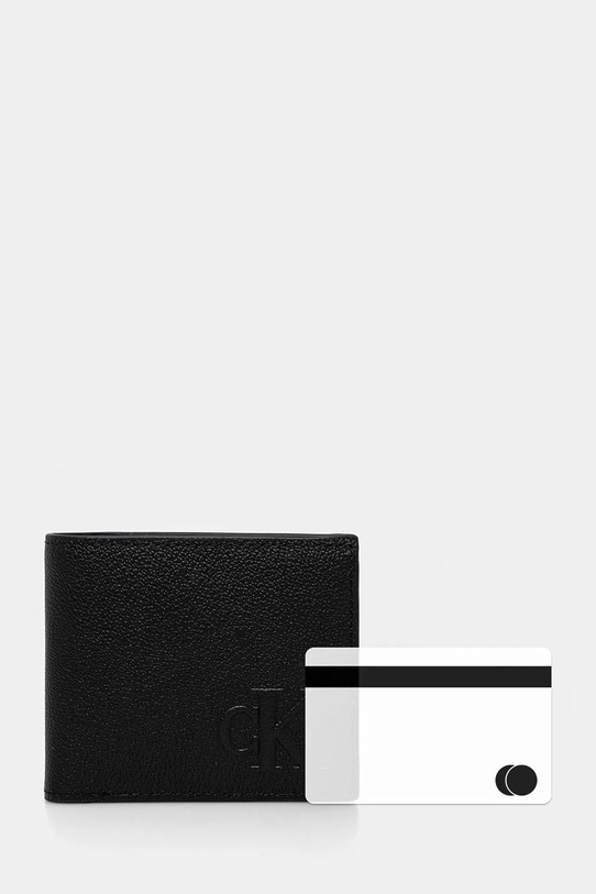 Calvin Klein Jeans portafoglio in pelle LV04G1022G nero