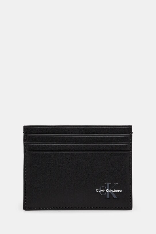 Шкіряний чохол на банківські карти Calvin Klein Jeans чохол для карт чорний LV04G1029G