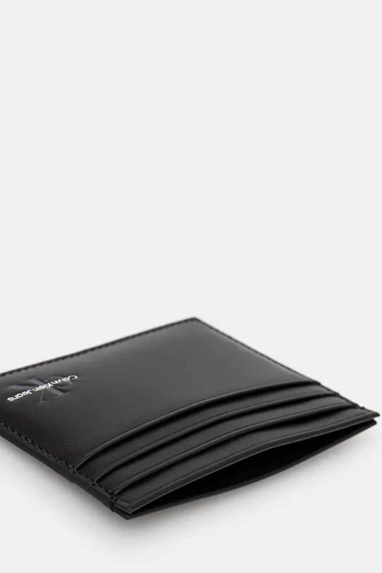 Accesorii Calvin Klein Jeans card holder din piele LV04G1029G negru