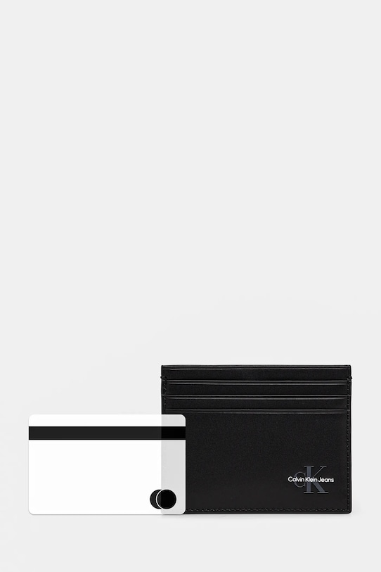 Кожаный чехол на карты Calvin Klein Jeans LV04G1029G чёрный