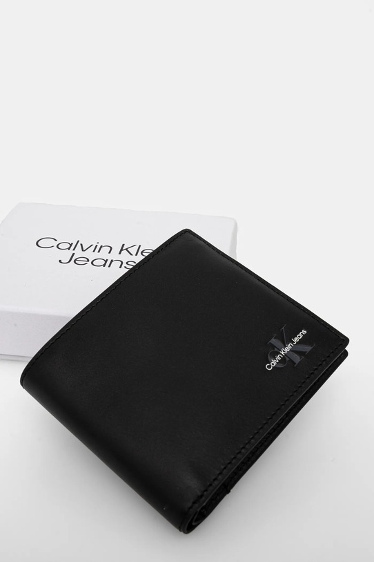 Calvin Klein Jeans portfel skórzany czarny LV04G1030G