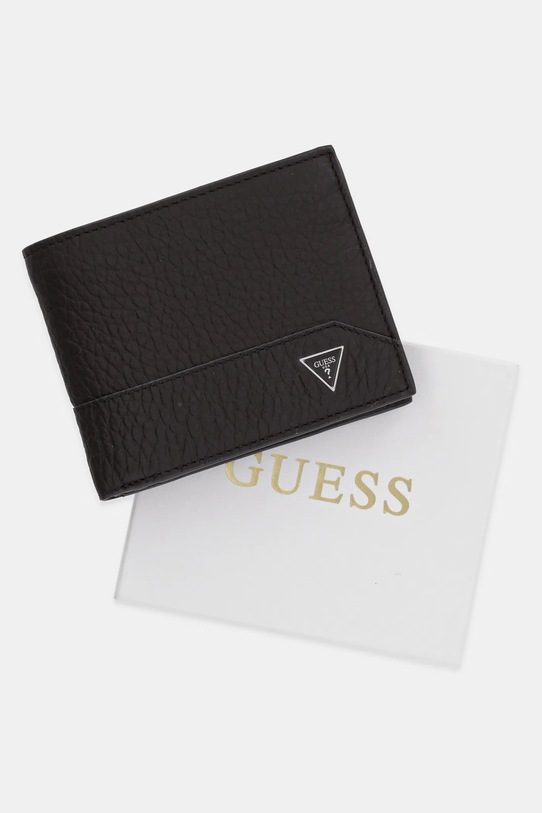 Шкіряний гаманець Guess BARCELLONA SMBAGR.LEA24 коричневий