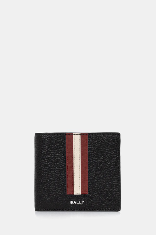 Kožni novčanik Bally zrnata koža crna MLW03F