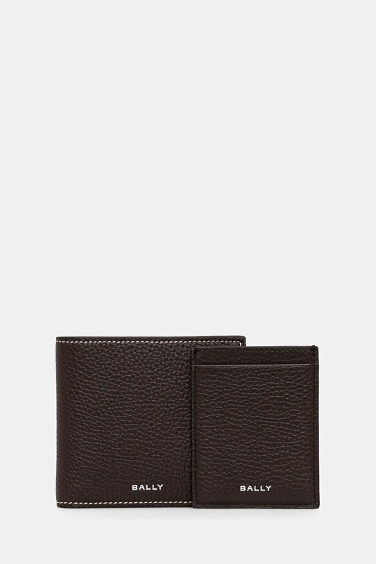Bally portofel din piele si suport pentru card piele maro MLW06Z