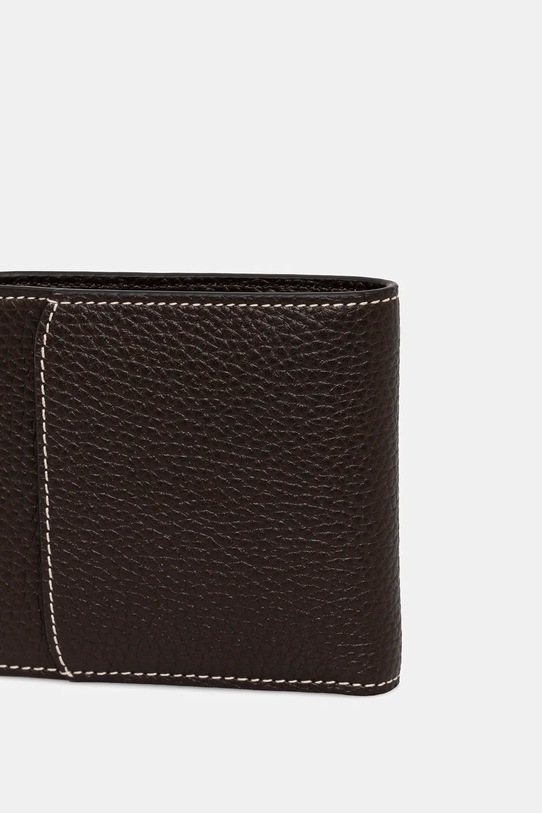 Kožni novčanik i etui za kartice Bally MLW06Z smeđa SS25