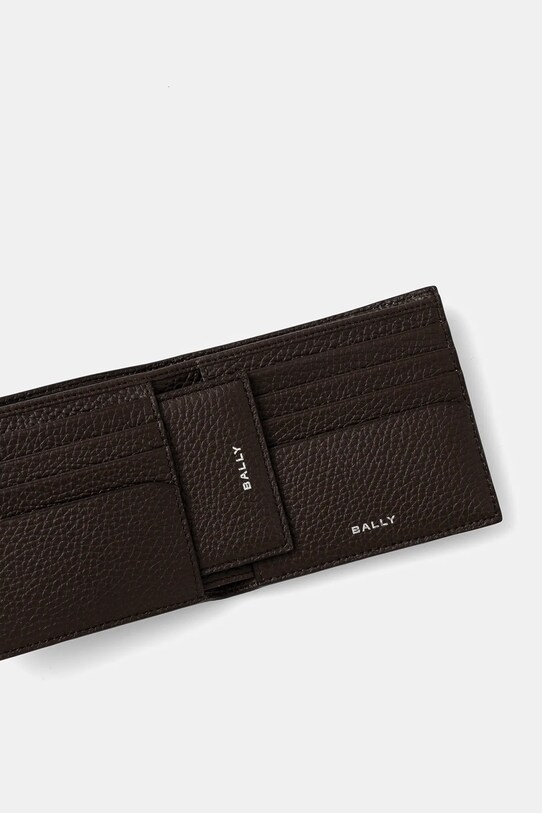 Bally portofel din piele si suport pentru card maro MLW06Z