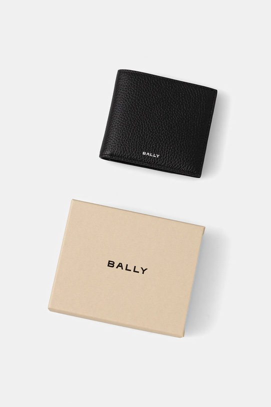Bally portofel din piele si suport pentru card negru MLW06Z