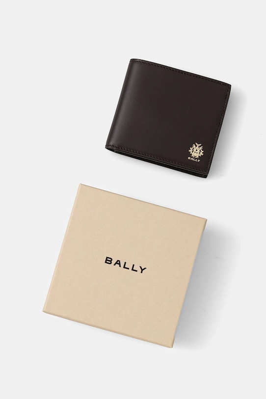 Usnjena denarnica Bally rjava MLW05X