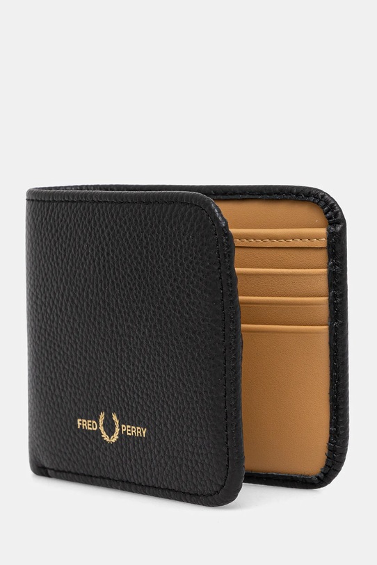 Fred Perry leather wallet L9264.102 black SS25
