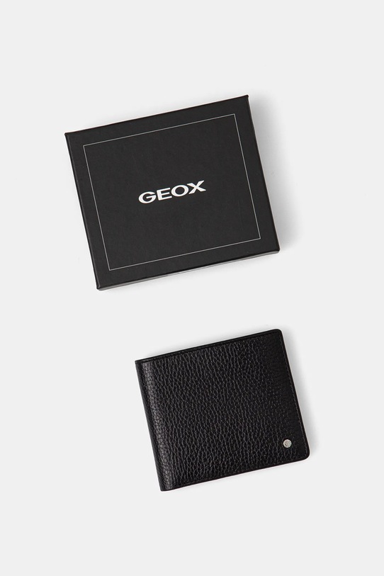 Geox portofel de piele WALLET negru U35JFB.00046