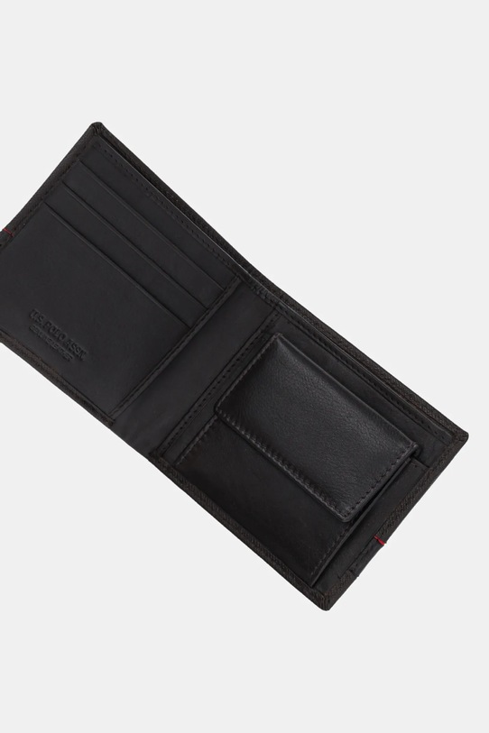 Accessori U.S. Polo Assn. portafoglio in pelle Yale WEUYA2622MHA marrone