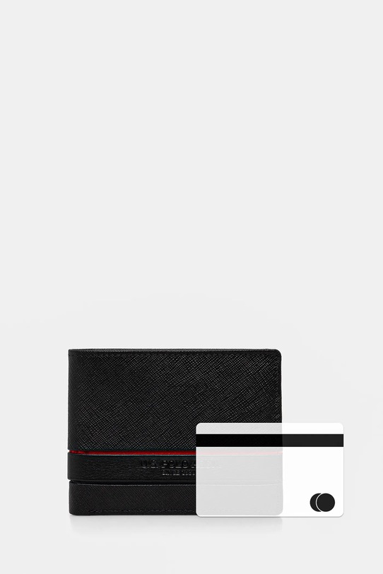 U.S. Polo Assn. portfel skórzany Yale WEUYA2619MHA czarny