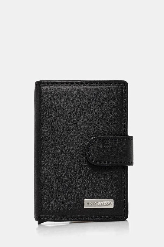 U.S. Polo Assn. carcasa din piele Utah husă de card negru WEUUA2617MHA