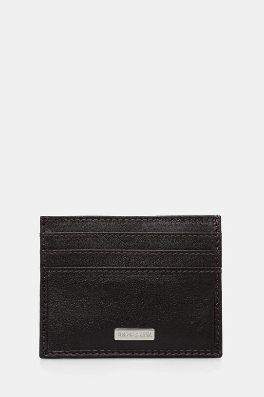 Δερμάτινη θήκη για κάρτες U.S. Polo Assn. Utah θήκη για κάρτες καφέ WEUUA2616MHA