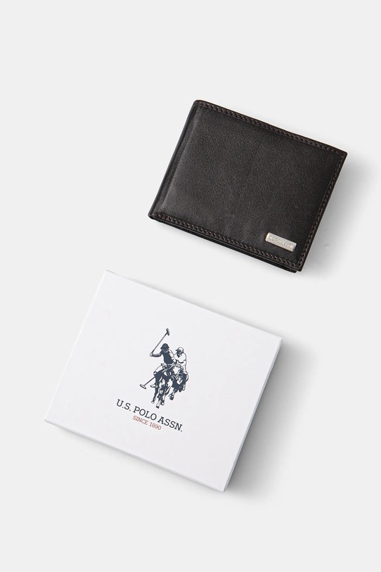 Шкіряний гаманець U.S. Polo Assn. Utah коричневий WEUUA2614MHA