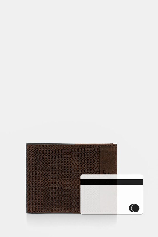 U.S. Polo Assn. portfel skórzany Hamilton WEUHT2603MHA brązowy