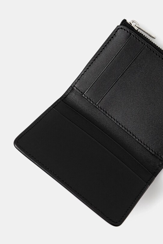 Dodaci Kožni novčanik A.P.C. Porte-Cartes Stefan Zip PXAWV.H63634 crna