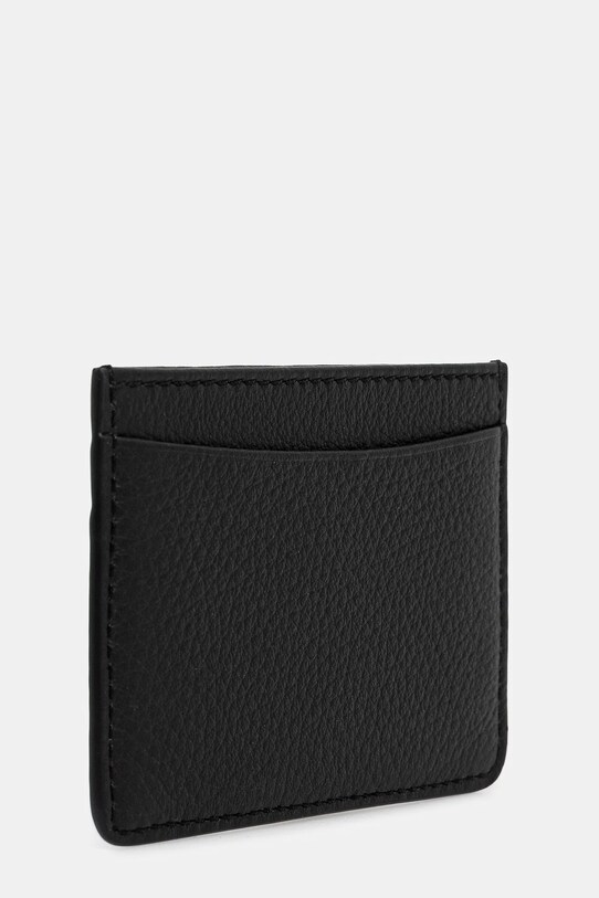 A.P.C. card-holder din piele Porte-Cartes Andre PXCBC.H63028 negru SS25