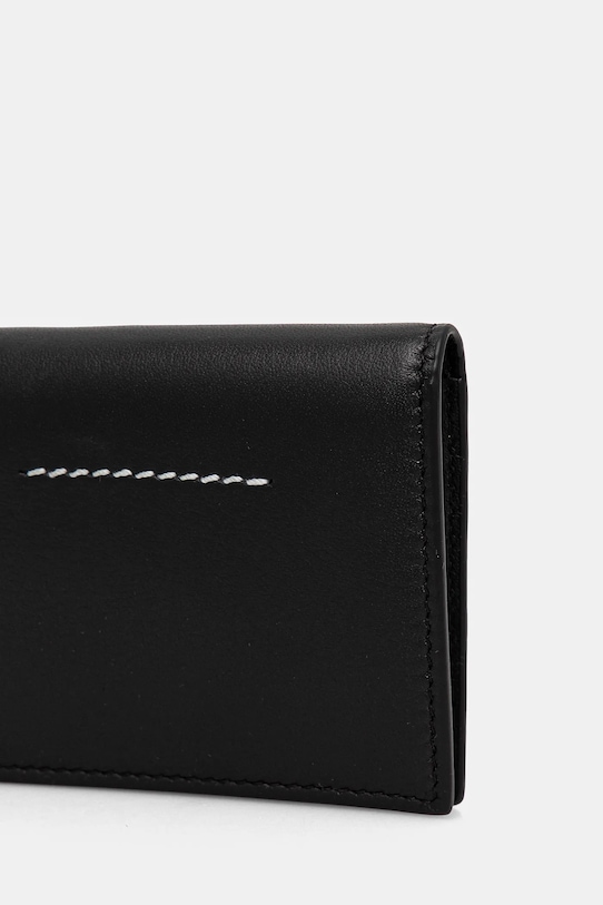 Kožená peněženka MM6 Maison Margiela SA5UI0015.P7258 černá SS25