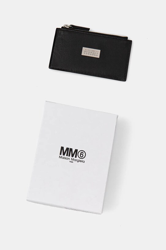 Kožená peňaženka MM6 Maison Margiela čierna SA5UI0016.P7258