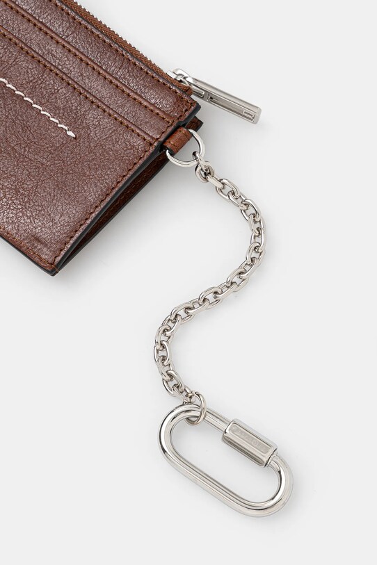 Αξεσουάρ Δερμάτινο πορτοφόλι MM6 Maison Margiela SA5UI0021.P7253 καφέ