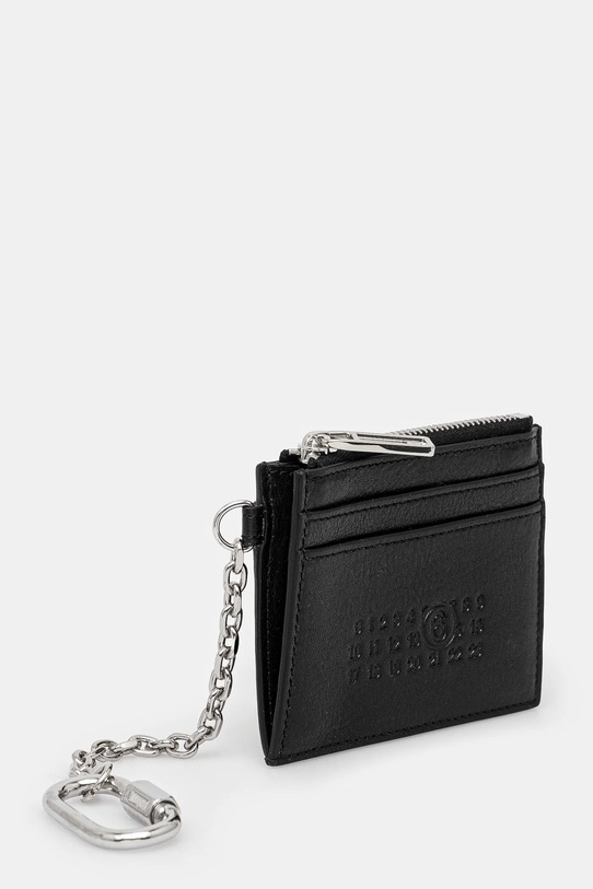 MM6 Maison Margiela portafoglio in pelle SA5UI0021.P7253 nero SS25