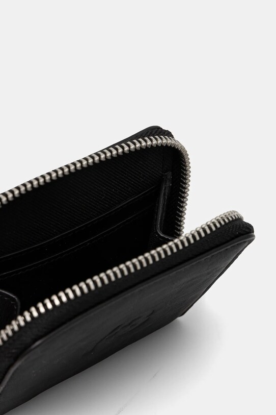 Кожен портфейл Y-3 Crinkle Leather Wallet черен JD2895