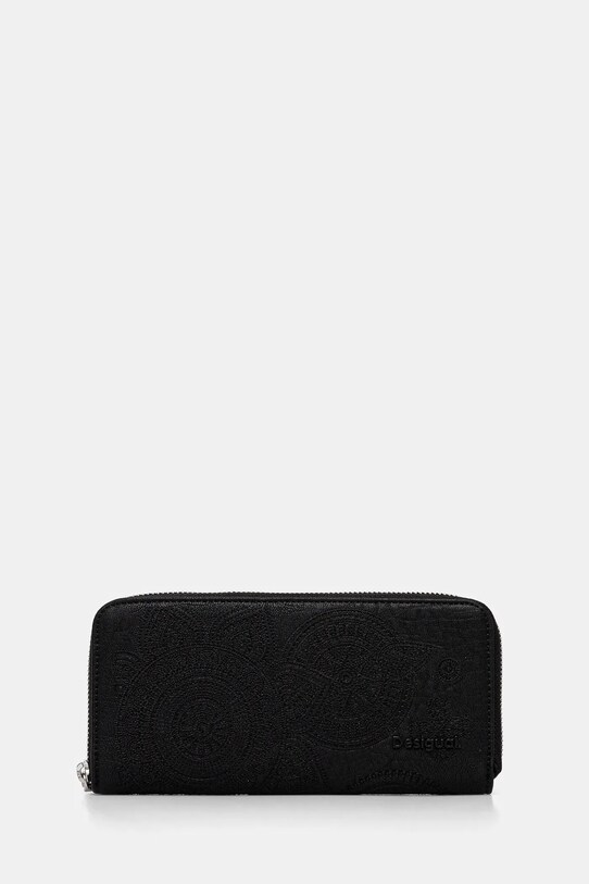 Πορτοφόλι Desigual DEJAVU FIONA απομίμηση λείου δέρματος μαύρο 25SAYP03