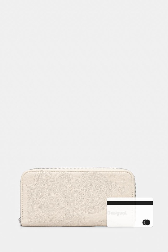 Desigual portfel DEJAVU FIONA ECRU beżowy 25SAYP13