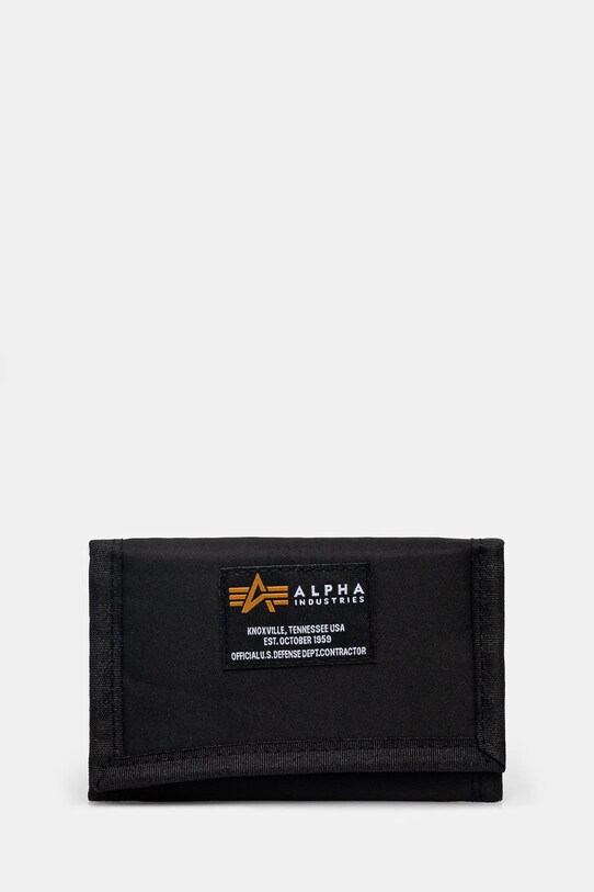 Alpha Industries pénztárca Crew Wallet II sima fekete 146940