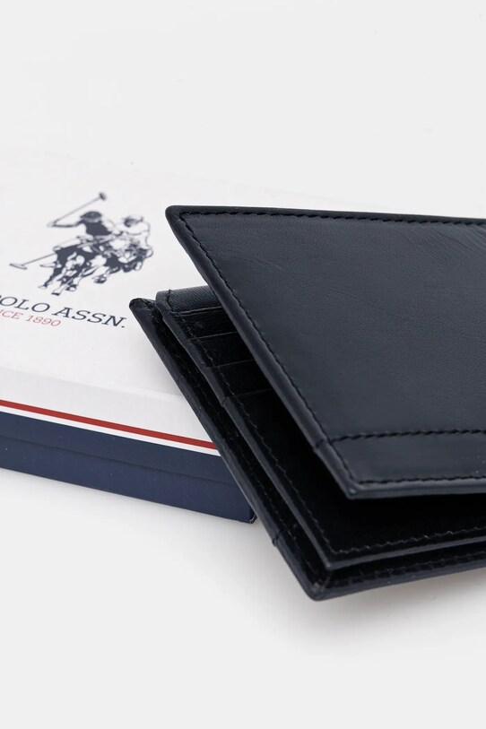 Шкіряний гаманець U.S. Polo Assn. Sti.H Wallet темно-синій AIUS82352MHA