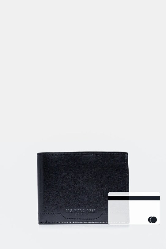 Шкіряний гаманець U.S. Polo Assn. Sti.H Wallet AIUS82352MHA темно-синій