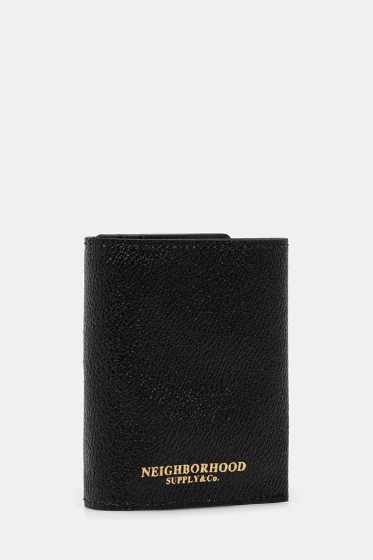 NEIGHBORHOOD portfel COATED WALLET 251MVNH.AC01 czarny SS25