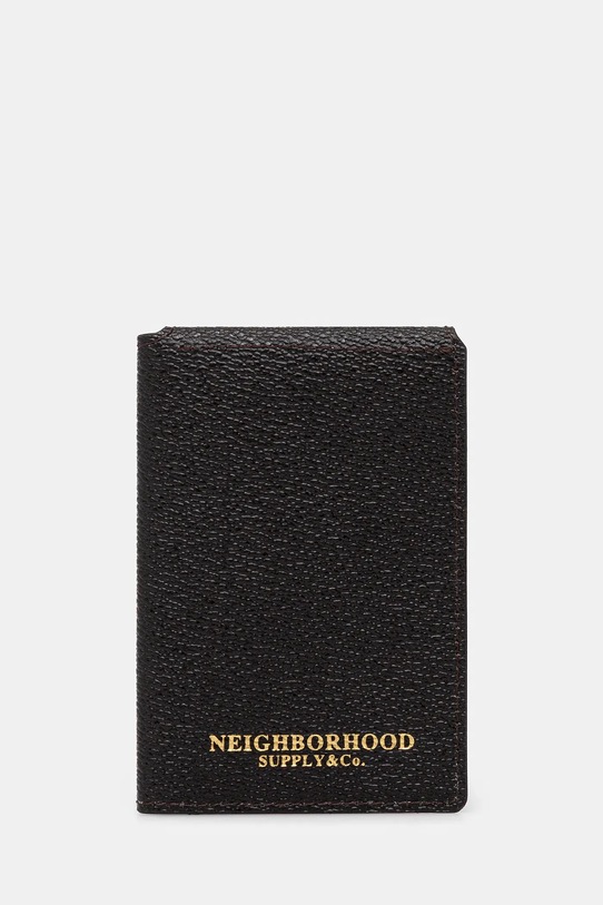 NEIGHBORHOOD etui na karty COATED etui na karty brązowy 251MVNH.AC02
