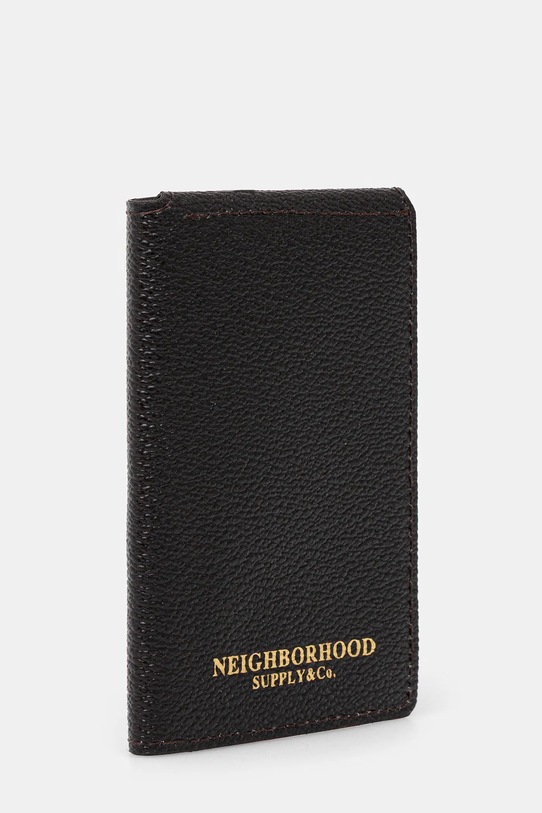 NEIGHBORHOOD etui na karty COATED 251MVNH.AC02 brązowy SS25