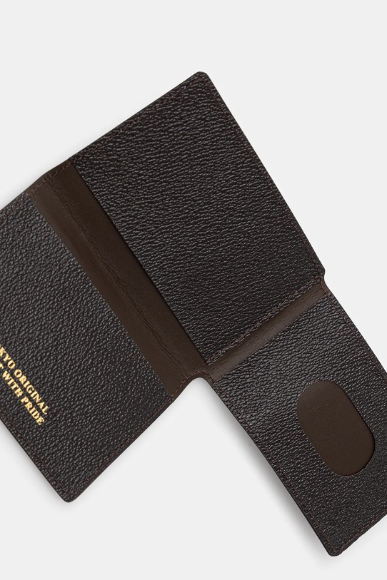 NEIGHBORHOOD etui na karty COATED brązowy 251MVNH.AC02