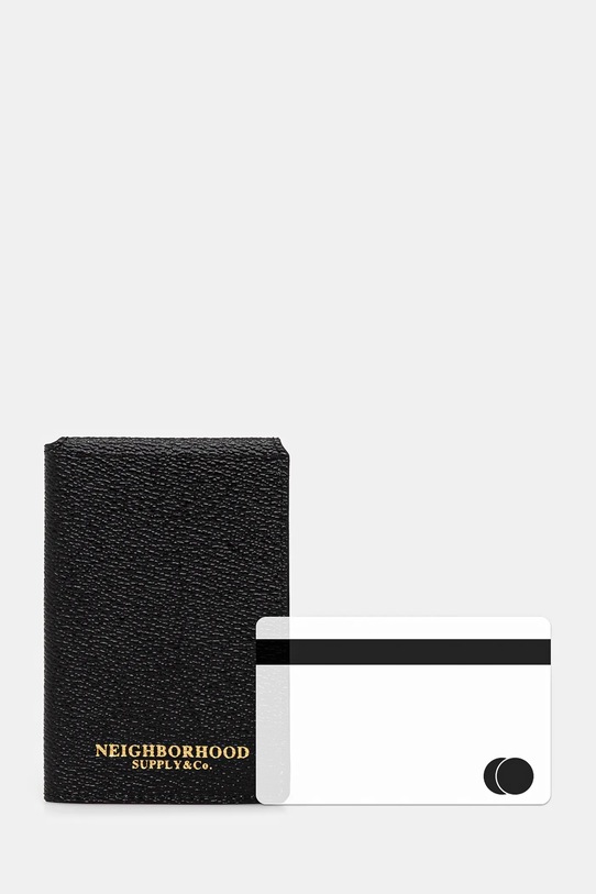 NEIGHBORHOOD etui na karty COATED 251MVNH.AC02 czarny