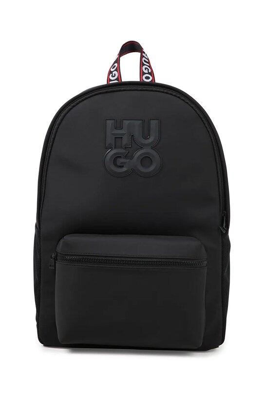 Дитячий рюкзак HUGO аплікація чорний G00322