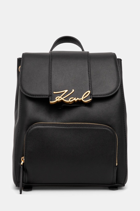 Karl Lagerfeld ghiozdan de piele uni negru A1W30019