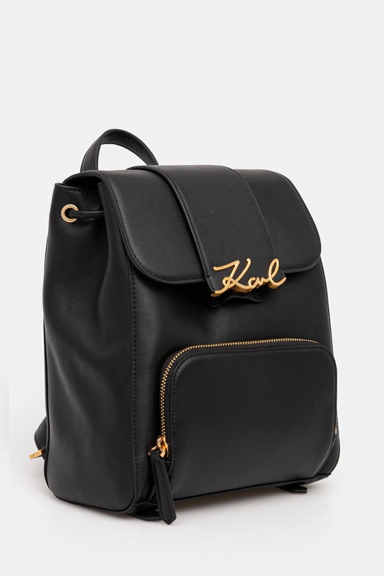 Karl Lagerfeld ghiozdan de piele A1W30019 negru SS25